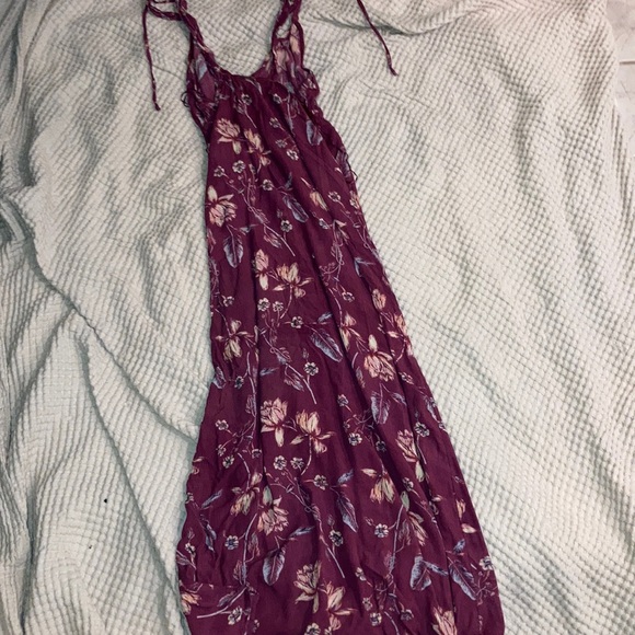 Billabong Fuchsia Floral Maxi Dress - Picture 3 of 3